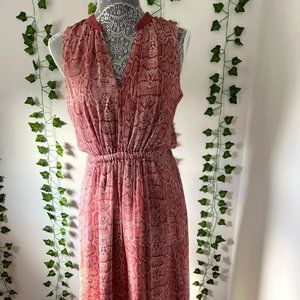 Joie pink dress with snake print size XS with tags